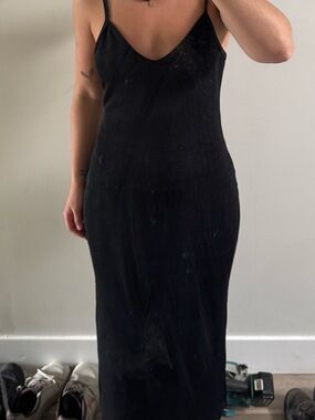 Vintage black maxi dress